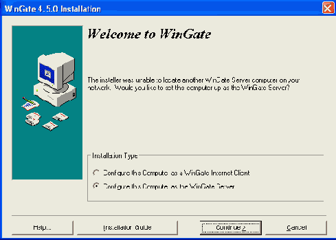Установка WinGate